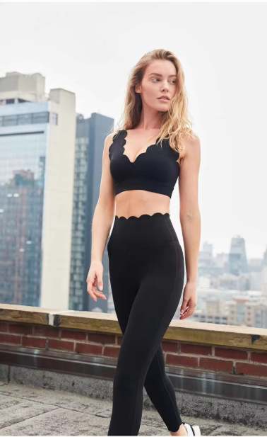 Wavy Backless Sleeveless Fitness Crop Top with Neckline , with V wasit legging - Image 6
