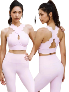 Seline Cross Back Bra With flat waist legging