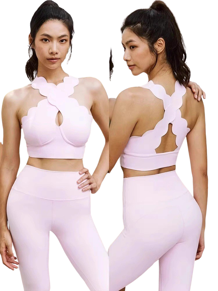 Seline Cross Back Bra With flat waist legging