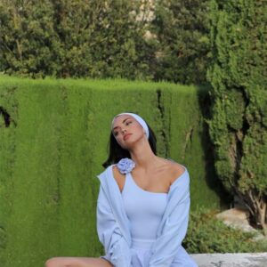 Flaunt your feminine strength with this One-Shoulder Floral Crop Top with Skirt or Legging — a perfect blend of elegance, comfort, and performance for yoga, gym, or athleisure wear.