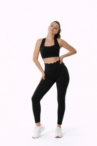 Women’s Push-Up Yoga Set – Wavy Crossback With legging