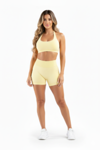 SELINE Women’s Seamless High-Waist Scrunch Butt Shorts & Sports Bra Set