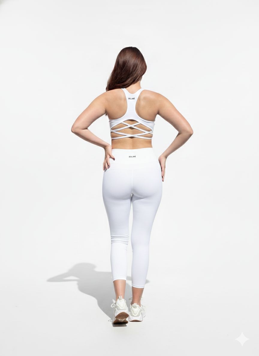 SELINE Scoop Neck Tank Top, Racerback Sports Bra & High-Waist Leggings Set - Image 10