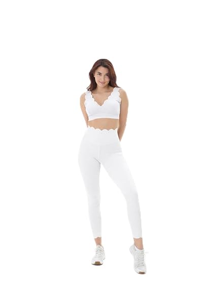 Deep V-Neck Wave Sports Bra With V waist legging - Image 4